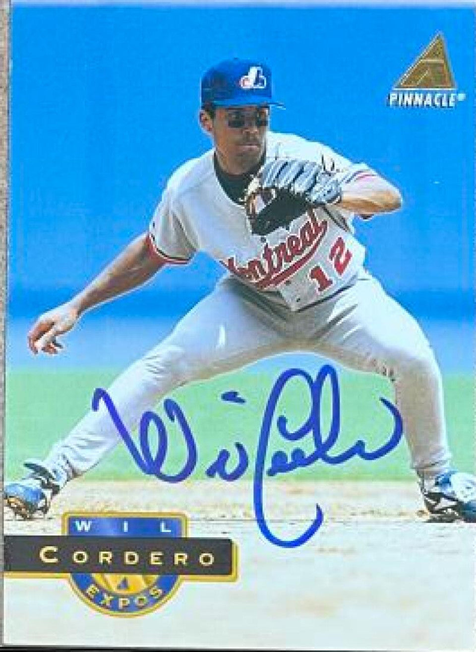 Wil Cordero Signed 1994 Pinnacle Baseball Card - Montreal Expos