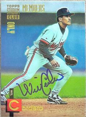 Wil Cordero Signed 1994 Stadium Club Members Only Baseball Card - Montreal Expos