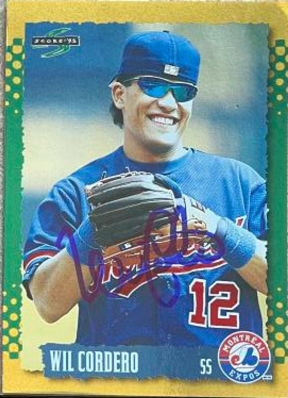 Wil Cordero Signed 1995 Score Gold Rush Baseball Card - Montreal Expos