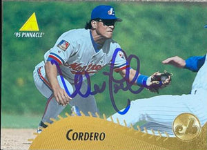 Wil Cordero Signed 1995 Pinnacle Baseball Card - Montreal Expos