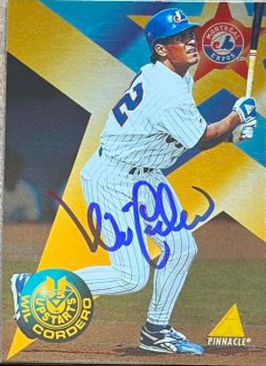 Wil Cordero Signed 1995 Pinnacle Upstarts Baseball Card - Montreal Expos