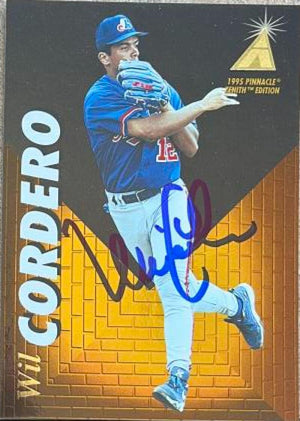 Wil Cordero Signed 1995 Zenith Baseball Card - Montreal Expos