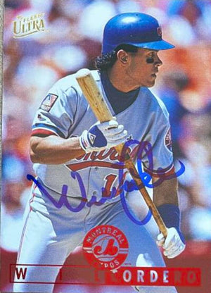 Wil Cordero Signed 1995 Fleer Ultra Baseball Card - Montreal Expos