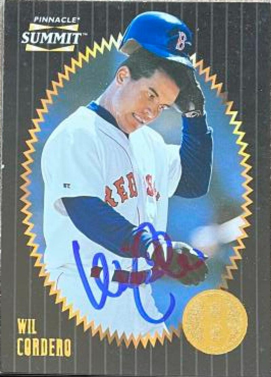 Wil Cordero Signed 1996 Pinnacle Summit Baseball Card - Boston Red Sox