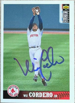 Wil Cordero Signed 1997 Collector's Choice Baseball Card - Boston Red Sox