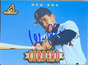 Wil Cordero Signed 1997 Pinnacle Baseball Card - Boston Red Sox