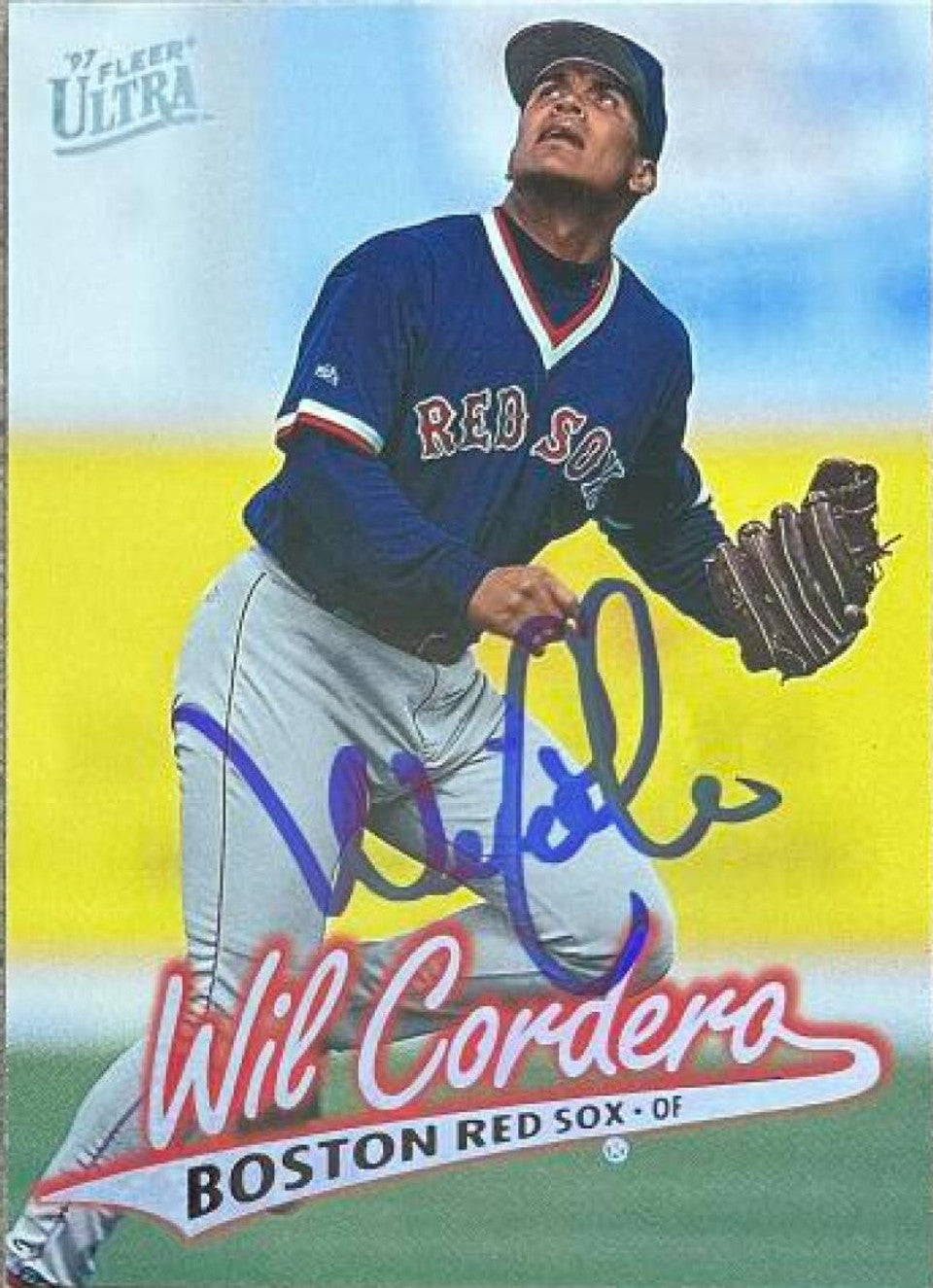 Wil Cordero Signed 1997 Fleer Ultra Baseball Card - Boston Red Sox