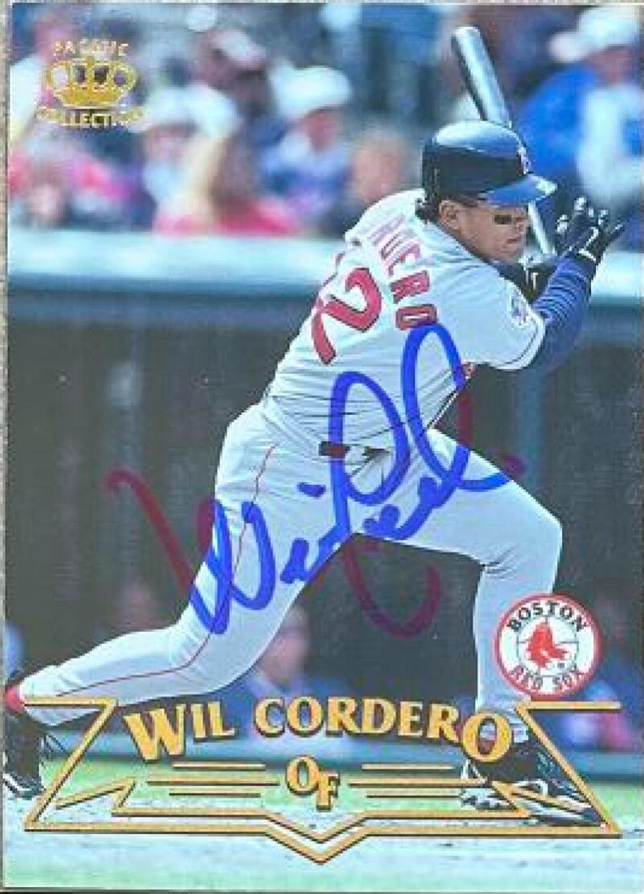 Wil Cordero Signed 1998 Pacific Baseball Card - Boston Red Sox