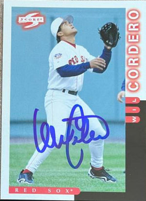 Wil Cordero Signed 1998 Score Baseball Card - Boston Red Sox