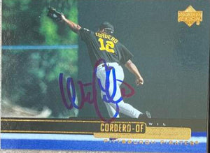 Wil Cordero Signed 2000 Upper Deck Baseball Card - Pittsburgh Pirates