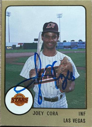 Joey Cora Signed 1988 ProCards Baseball Card - Las Vegas Stars