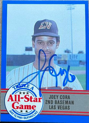 Joey Cora Signed 1988 ProCards AAA All-Stars Baseball Card - Las Vegas Stars