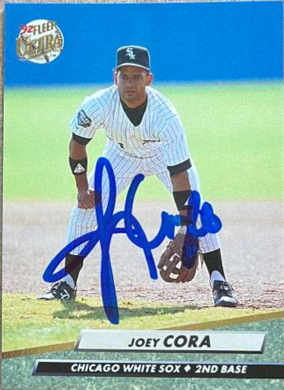 Joey Cora Signed 1992 Fleer Ultra Baseball Card - Chicago White Sox