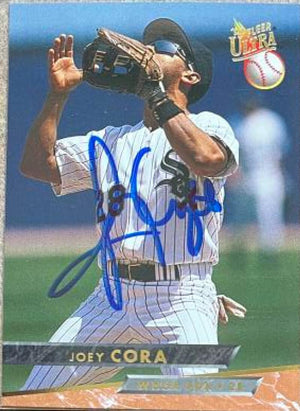 Joey Cora Signed 1993 Fleer Ultra Baseball Card - Chicago White Sox