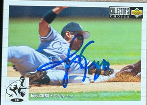 Joey Cora Signed 1994 Collector's Choice Baseball Card - Chicago White Sox