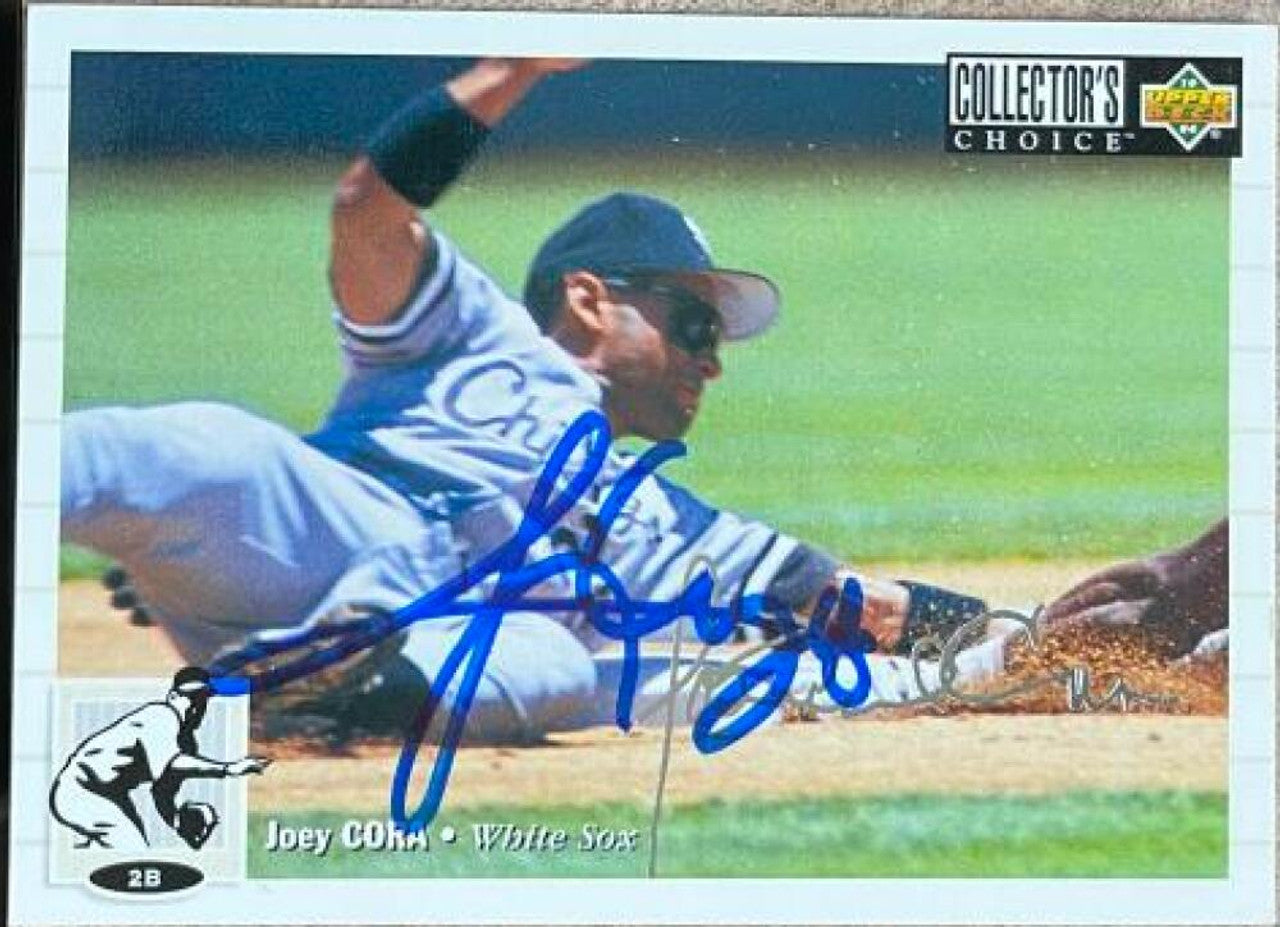 Joey Cora Signed 1994 Collector's Choice Silver Signature Baseball Card - Chicago White Sox