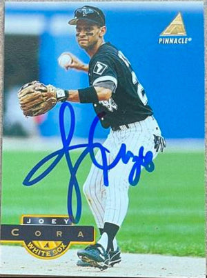 Joey Cora Signed 1994 Pinnacle Baseball Card - Chicago White Sox