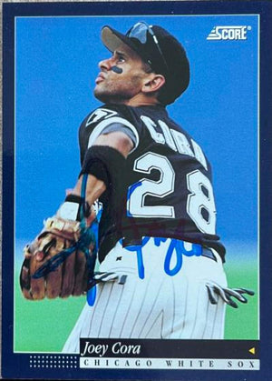 Joey Cora Signed 1994 Score Baseball Card - Chicago White Sox