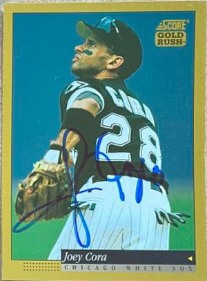 Joey Cora Signed 1994 Score Gold Rush Baseball Card - Chicago White Sox