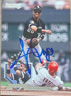 Joey Cora Signed 1995 Donruss Baseball Card - Chicago White Sox