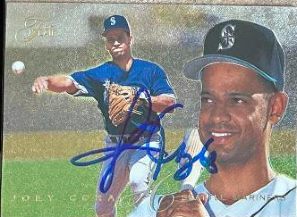 Joey Cora Signed 1995 Flair Baseball Card - Seattle Mariners