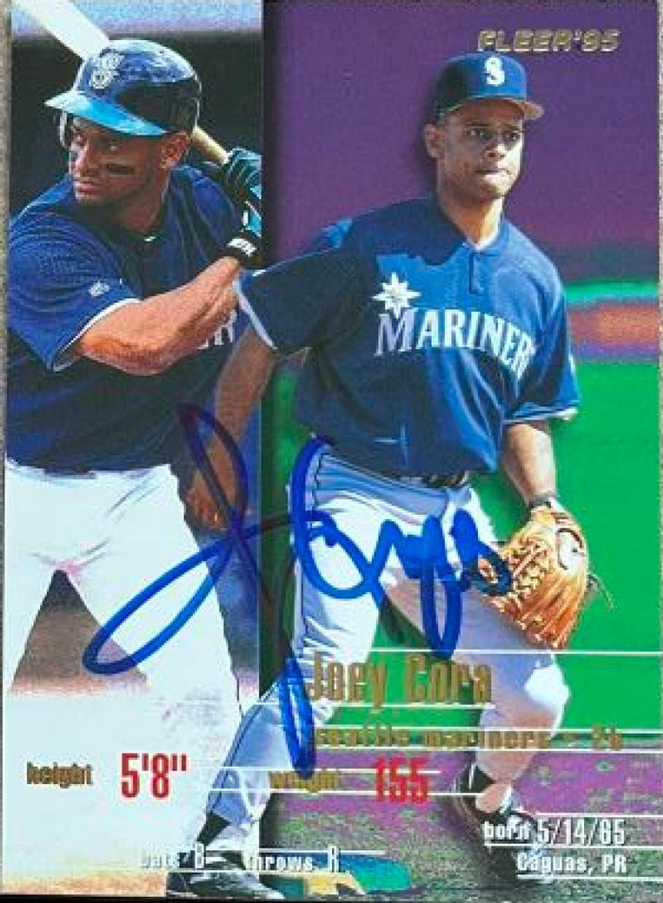 Joey Cora Signed 1995 Fleer Update Baseball Card - Seattle Mariners