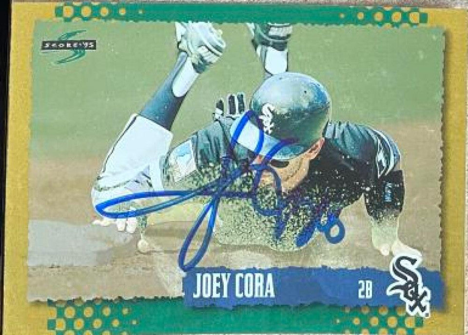 Joey Cora Signed 1995 Score Gold Rush Baseball Card - Chicago White Sox