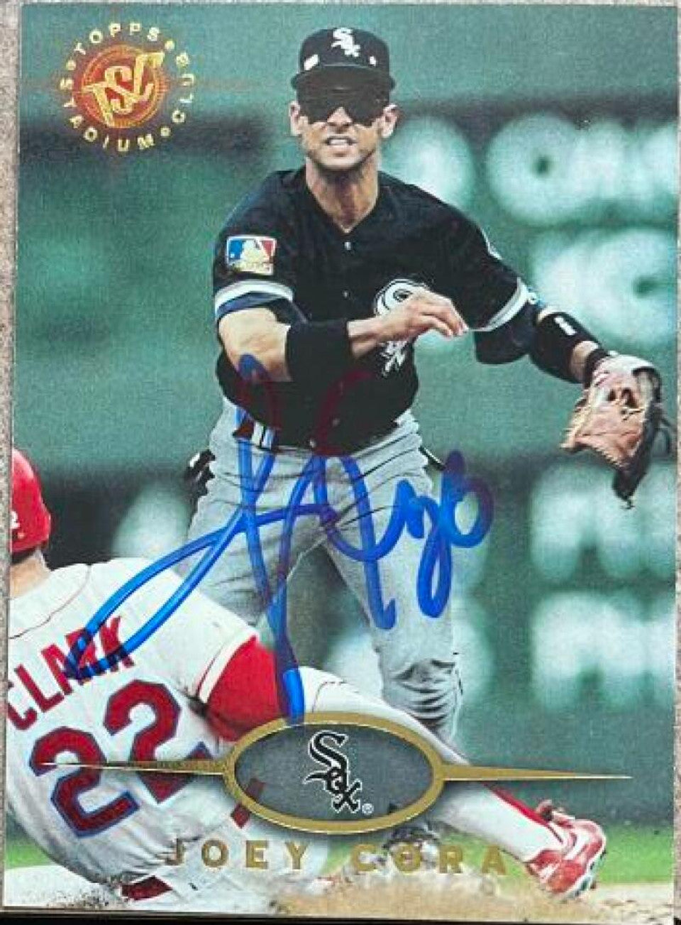 Joey Cora Signed 1995 Stadium Club Baseball Card - Chicago White Sox