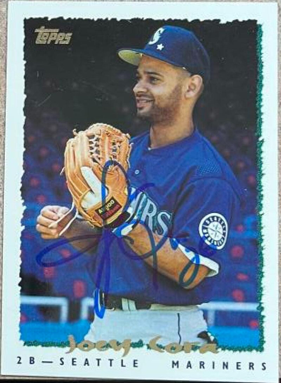 Joey Cora Signed 1995 Topps Traded & Rookies Baseball Card - Seattle Mariners