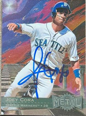 Joey Cora Signed 1996 Metal Universe Baseball Card - Seattle Mariners