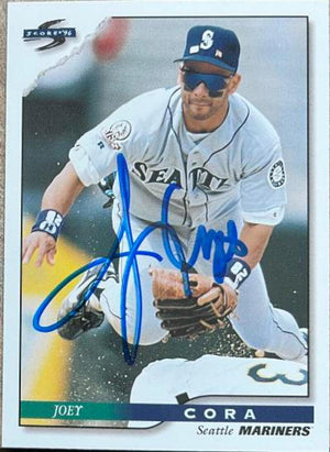 Joey Cora Signed 1996 Score Baseball Card - Seattle Mariners