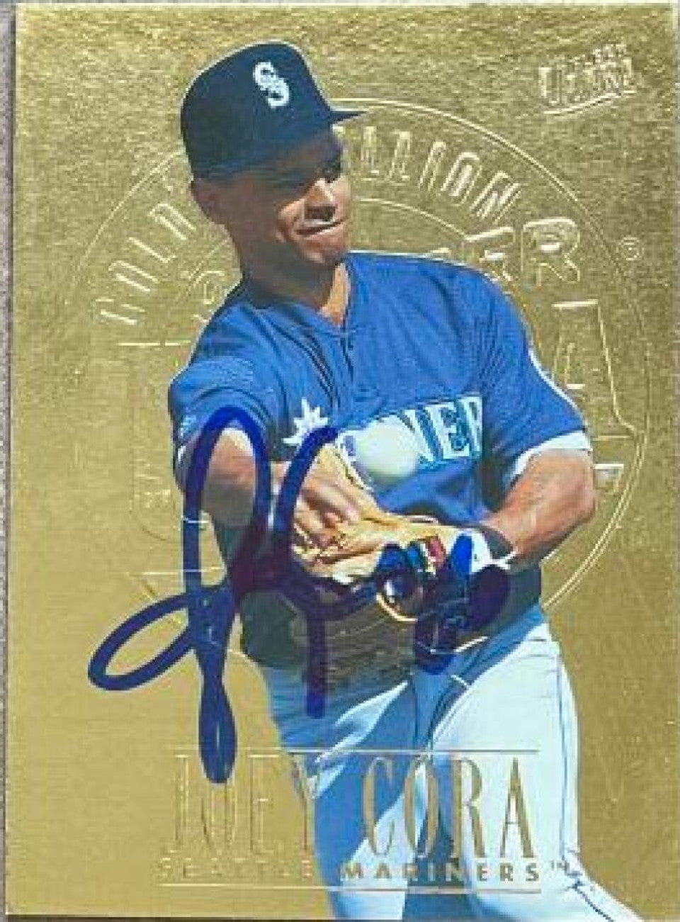 Joey Cora Signed 1996 Fleer Ultra Gold Medallion Baseball Card - Seattle Mariners