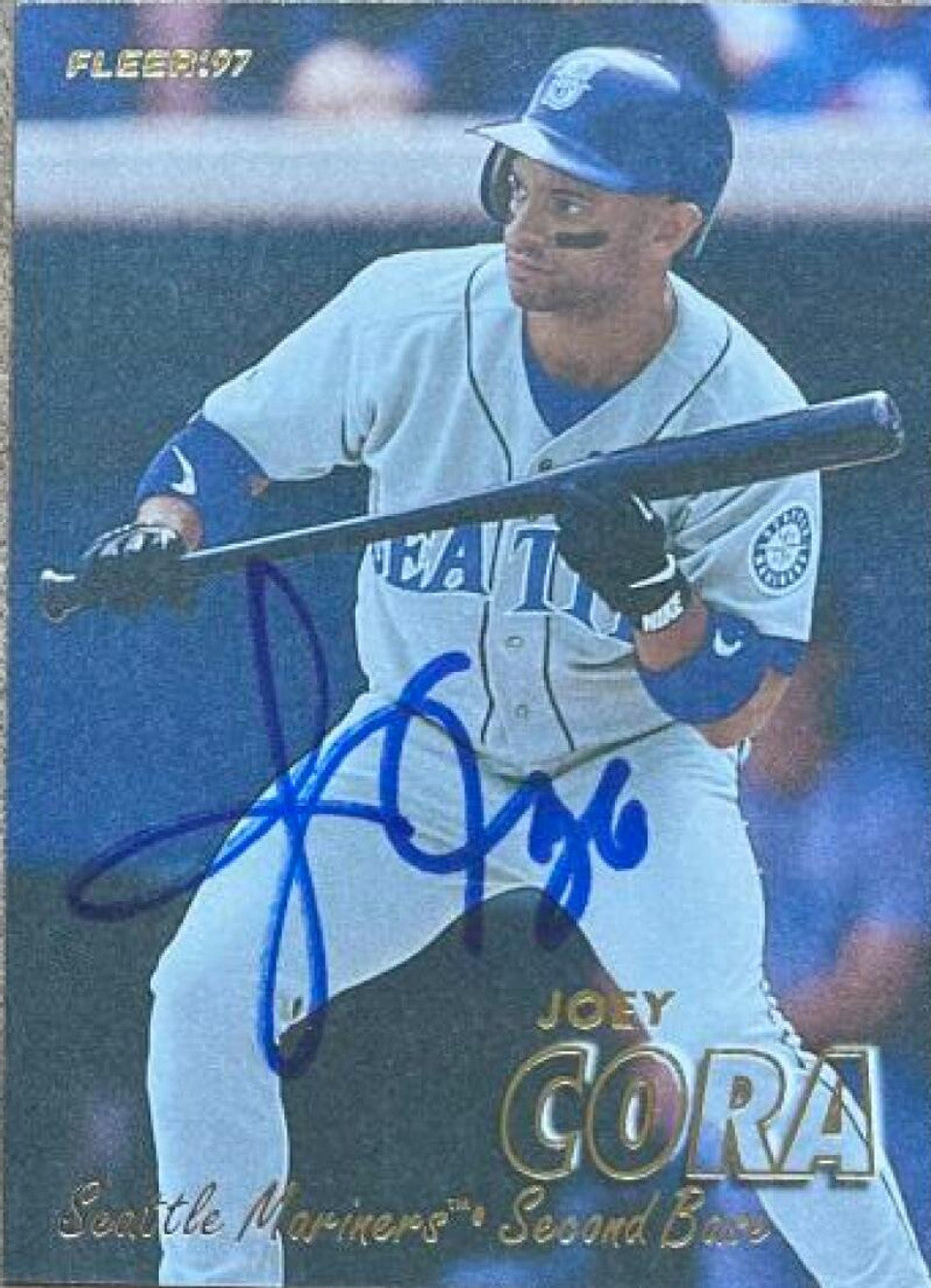 Joey Cora Signed 1997 Fleer Baseball Card - Seattle Mariners