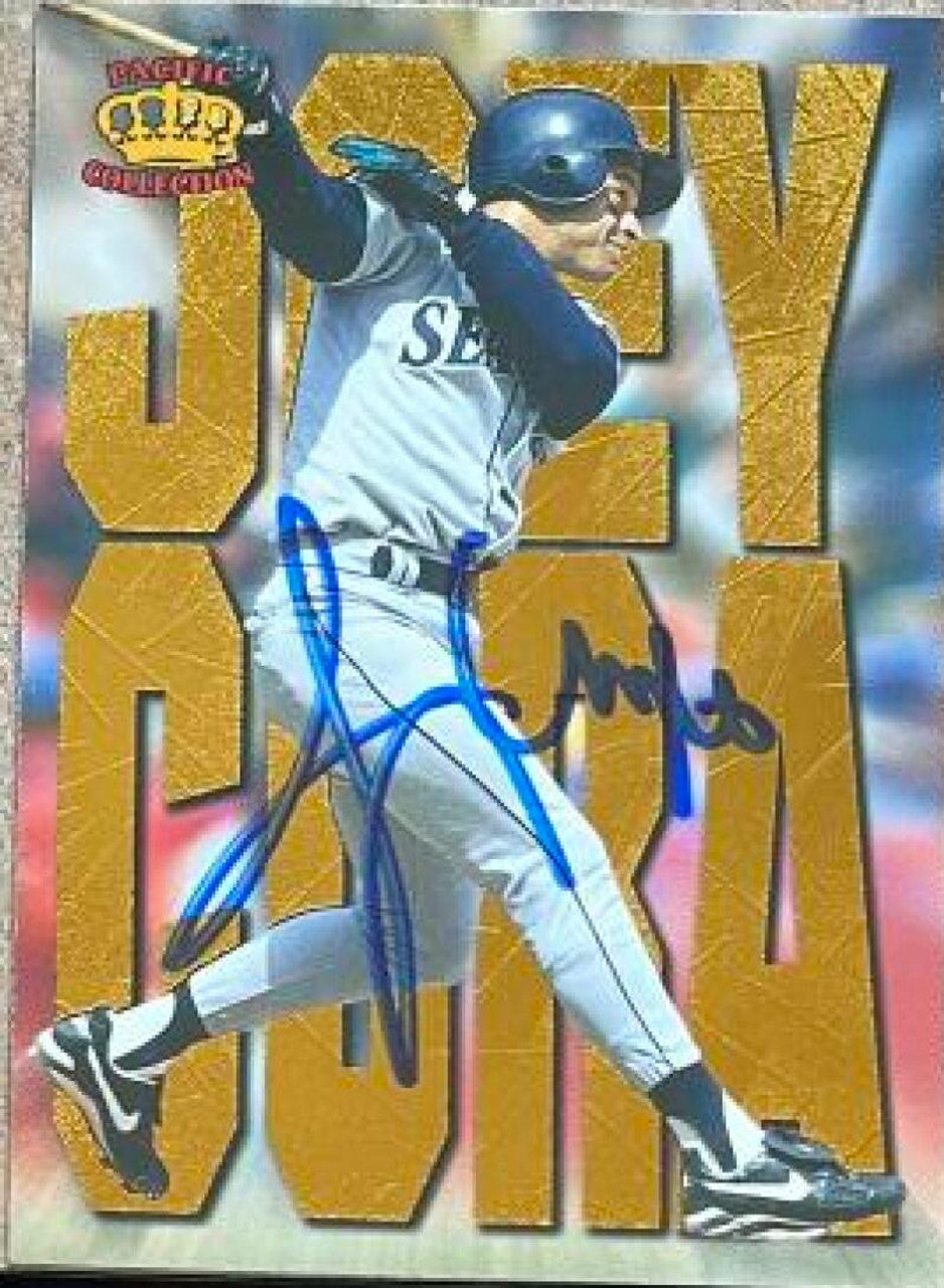 Joey Cora Signed 1997 Pacific Crown Collection Latinos of MLB Baseball Card - Seattle Mariners