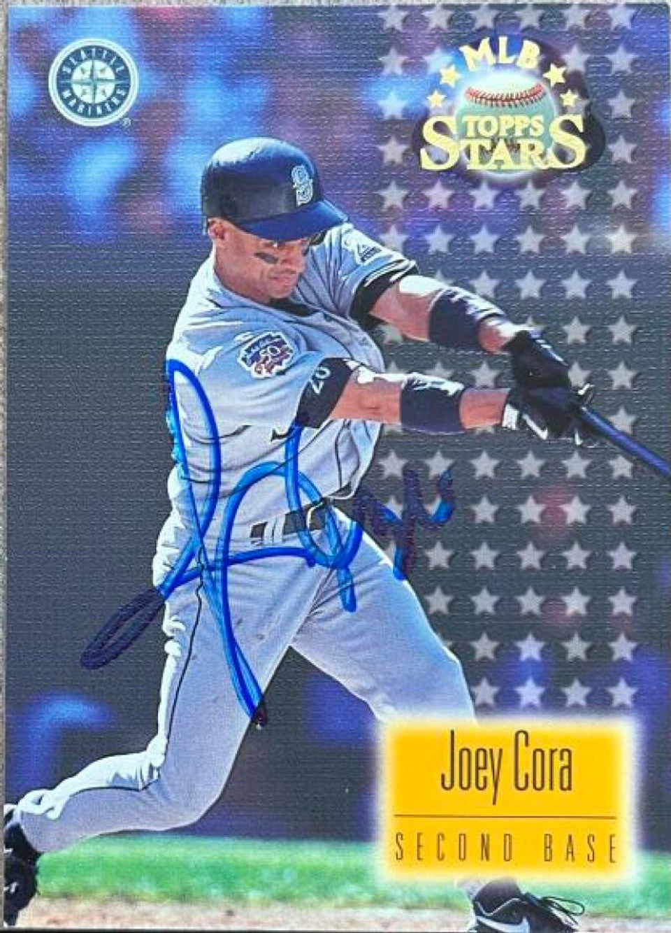 Joey Cora Signed 1997 Topps Stars Baseball Card - Seattle Mariners