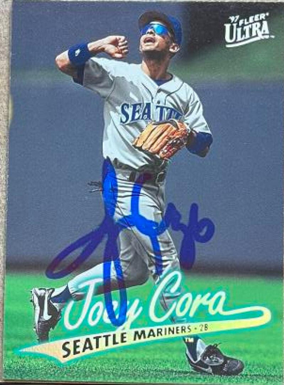 Joey Cora Signed 1997 Fleer Ultra Baseball Card - Seattle Mariners