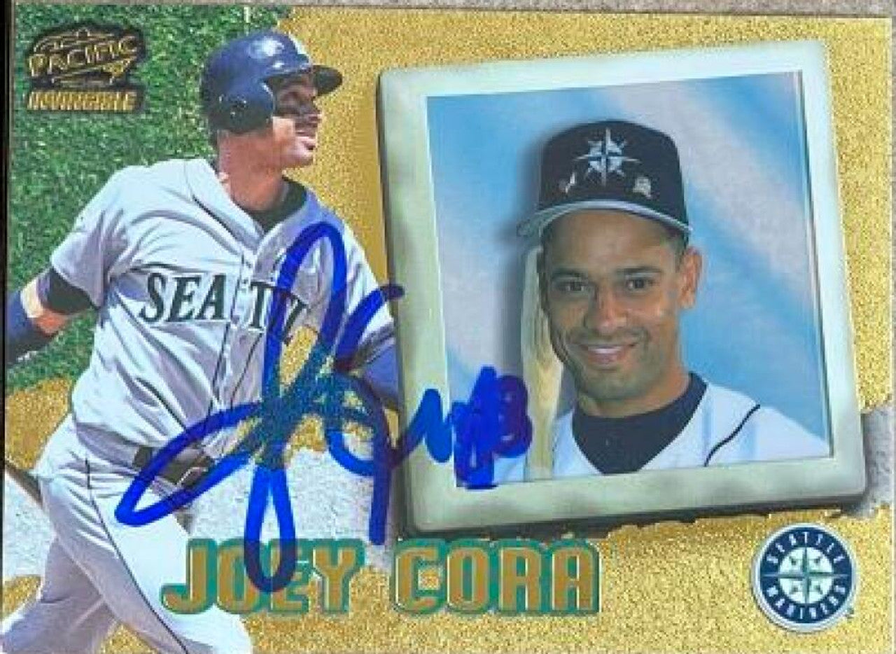 Joey Cora Signed 1998 Pacific Invincible Baseball Card - Seattle Mariners