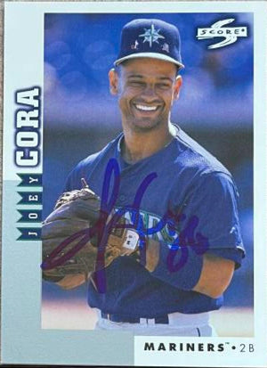 Joey Cora Signed 1998 Score Rookie & Traded Baseball Card - Seattle Mariners