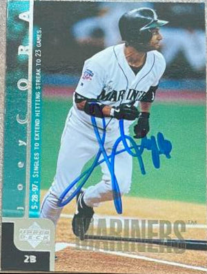 Joey Cora Signed 1998 Upper Deck Baseball Card - Seattle Mariners