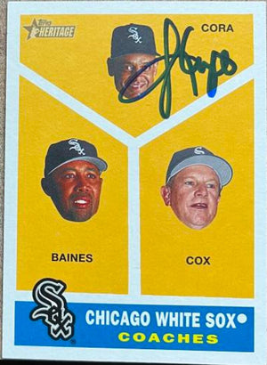 Joey Cora Signed 2009 Topps Heritage Baseball Card - Chicago White Sox (SP)