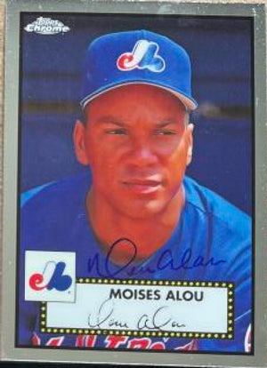 Moises Alou Signed 2021 Topps Chrome Platinum Anniversary Baseball Card - Montreal Expos