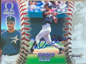 Moises Alou Signed 1998 Pacific Omega Baseball Card - Houston Astros