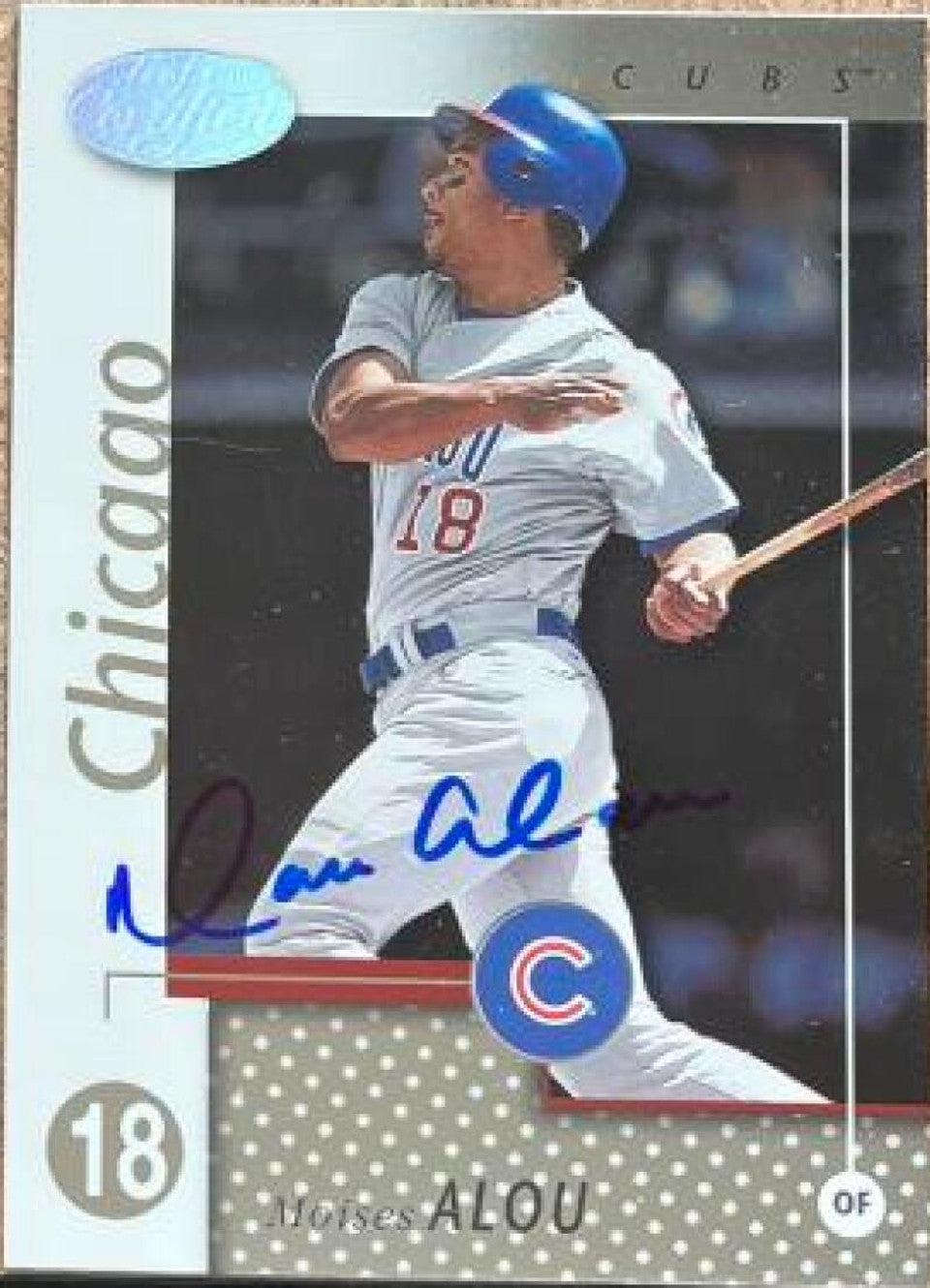 Moises Alou Signed 2002 Leaf Certified Baseball Card - Chicago Cubs