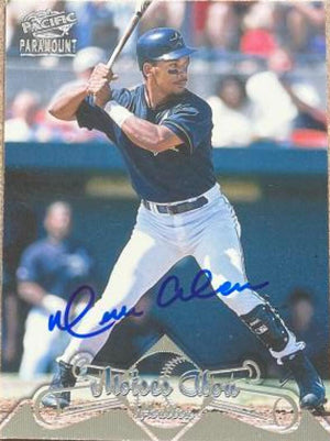 Moises Alou Signed 1998 Pacific Paramount Baseball Card - Houston Astros