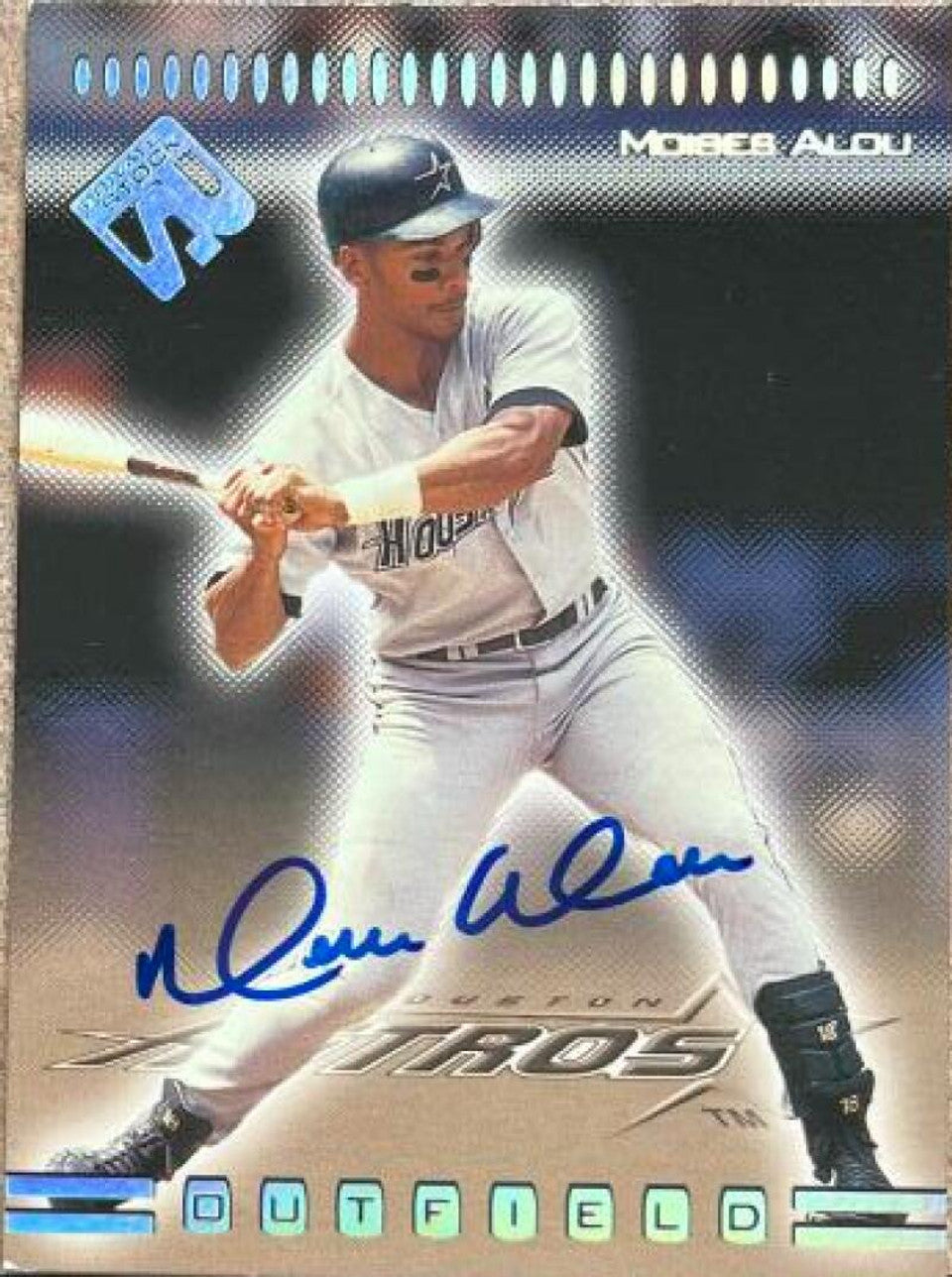 Moises Alou Signed 1999 Pacific Private Stock Baseball Card - Houston Astros