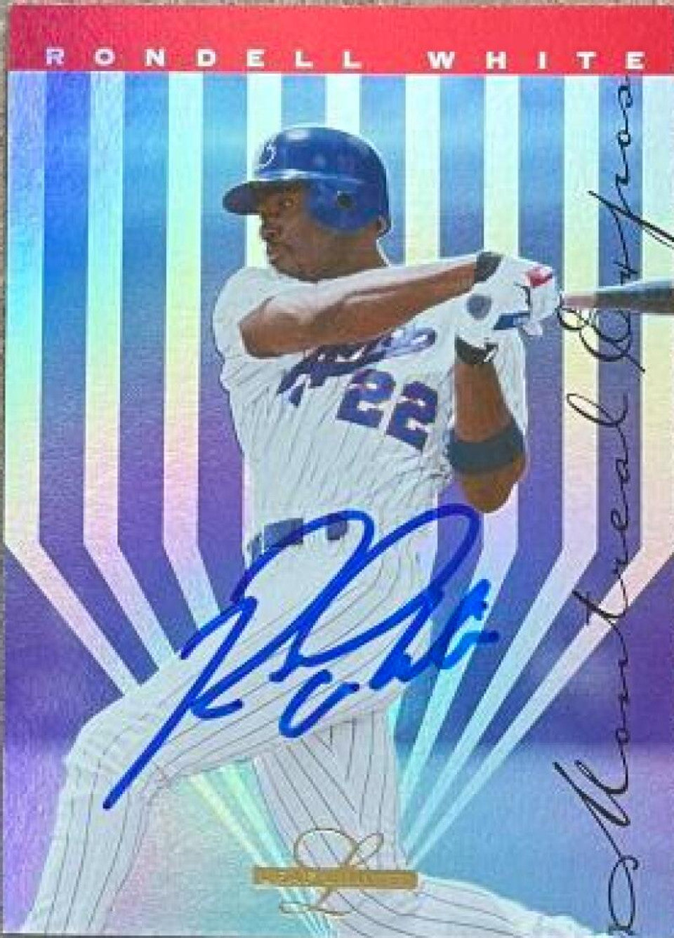 Rondell White Signed 1995 Leaf Limited Baseball Card - Montreal Expos