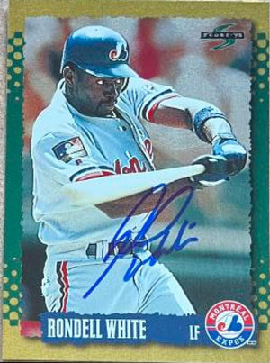 Rondell White Signed 1995 Score Gold Rush Baseball Card - Montreal Expos