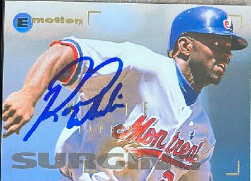 Rondell White Signed 1995 Skybox E-Motion Baseball Card - Montreal Expos