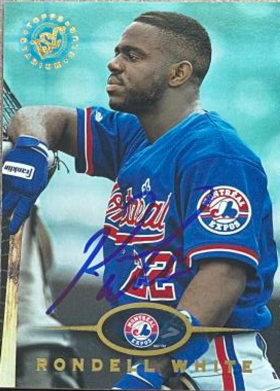 Rondell White Signed 1995 Stadium Club Baseball Card - Montreal Expos