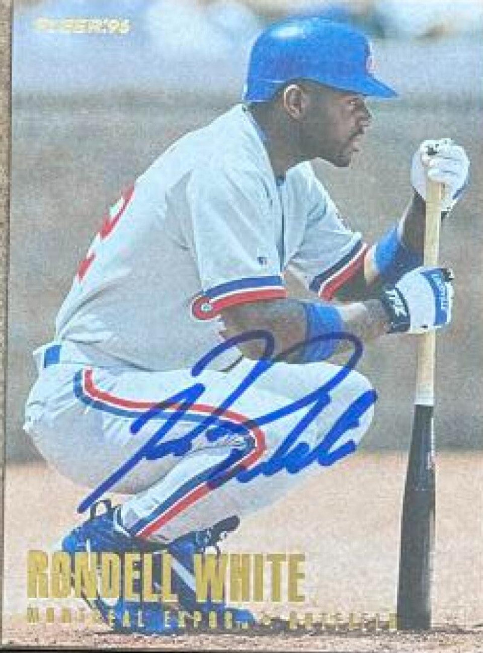 Rondell White Signed 1996 Fleer Baseball Card - Montreal Expos